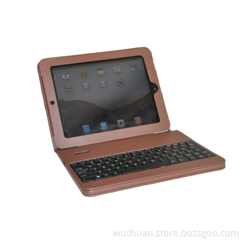 Portable size iPad holder stand with bluetooth keyboard
